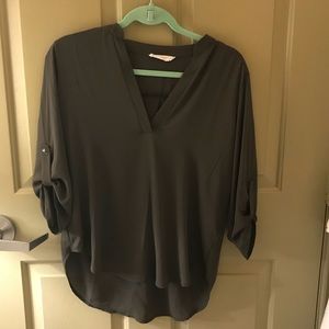forest green blouse